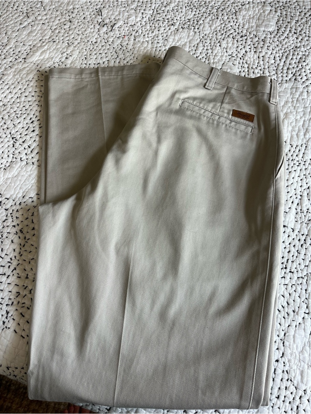Wrangler Riata Pants Size 36X32 Pleated Western Cowboy 🤠 Dress Stone Khakis